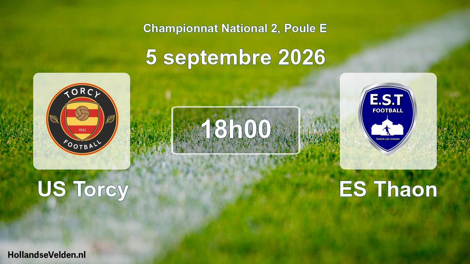 Scheduled Match: US Torcy - ES Thaon (5 September 2026)