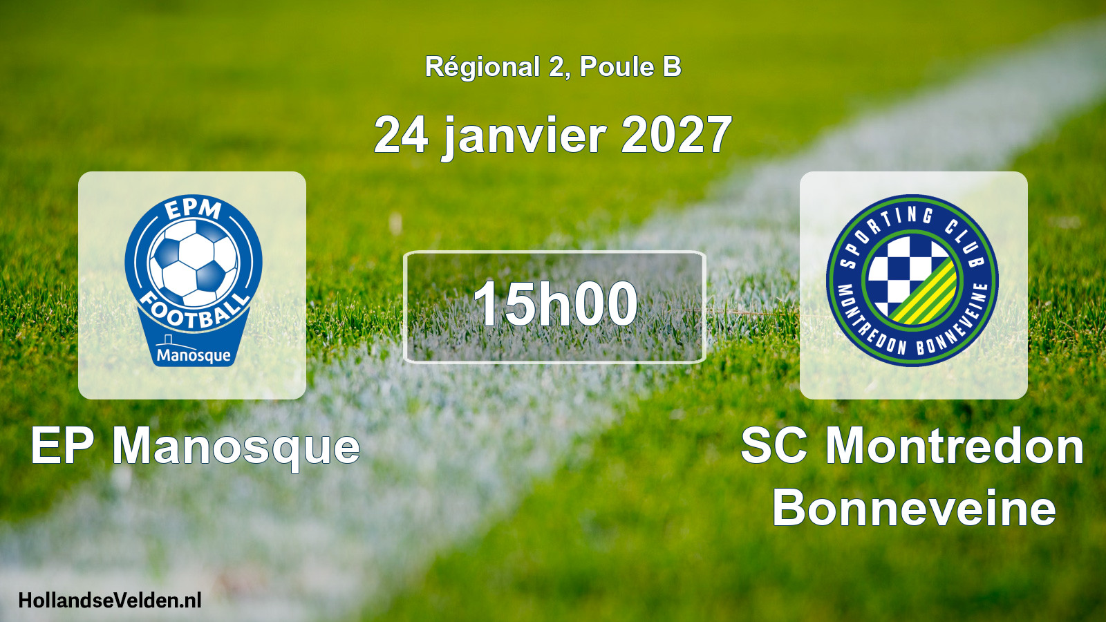 Match programmé: EP Manosque - SC Montredon Bonneveine (24 janvier 2027)