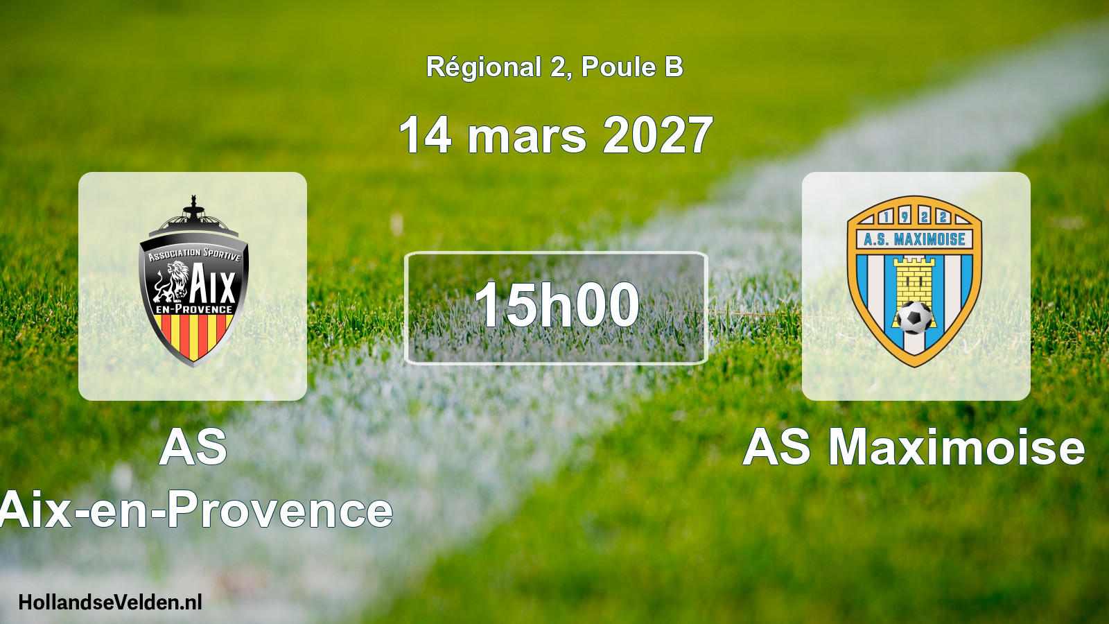 Scheduled Match: AS Aix-en-Provence - AS Maximoise (14 March 2027)