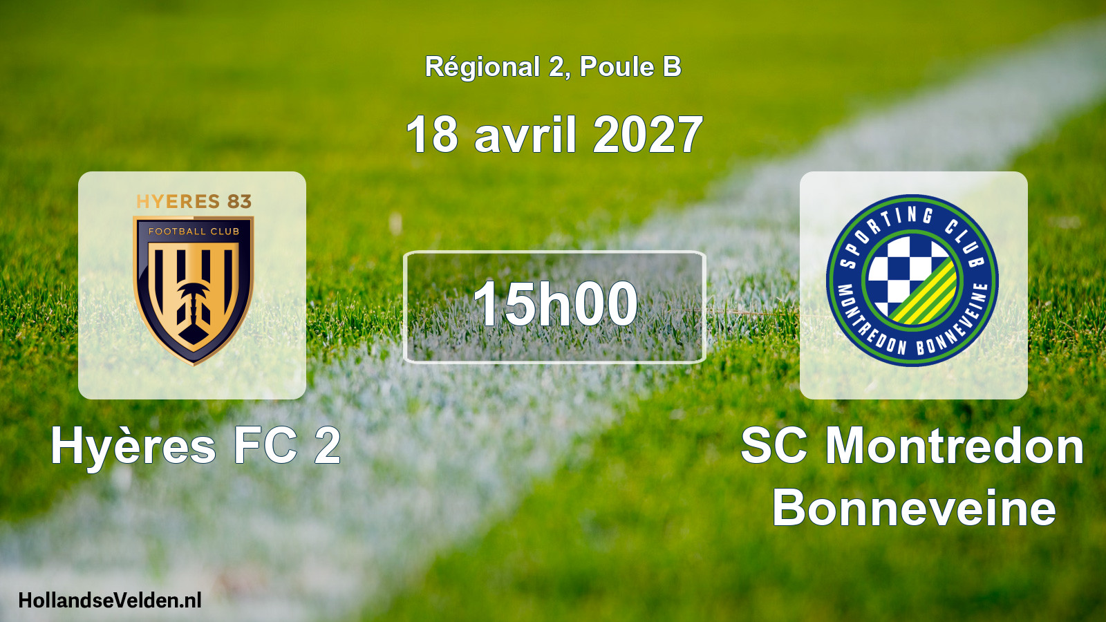 Scheduled Match: Hyères FC 2 - SC Montredon Bonneveine (18 April 2027)