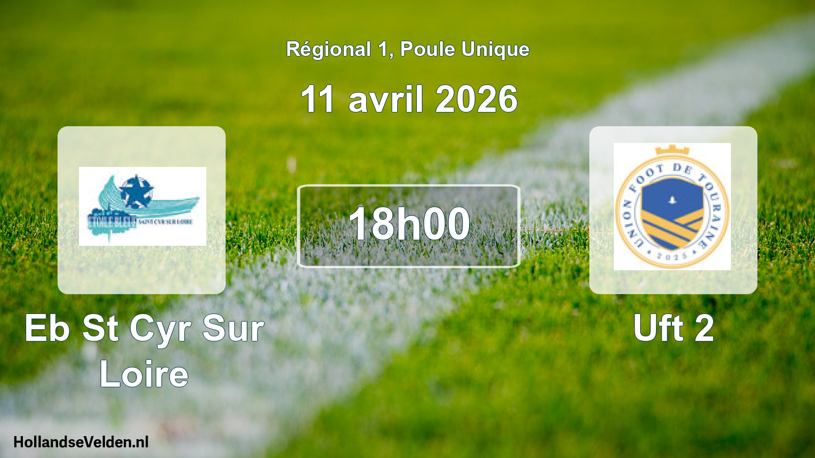 Geplande wedstrijd: Eb St Cyr Sur Loire - Uft 2 (11 april 2026)