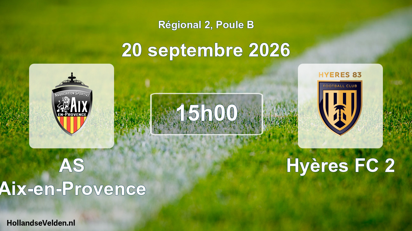 Scheduled Match: AS Aix-en-Provence - Hyères FC 2 (20 September 2026)