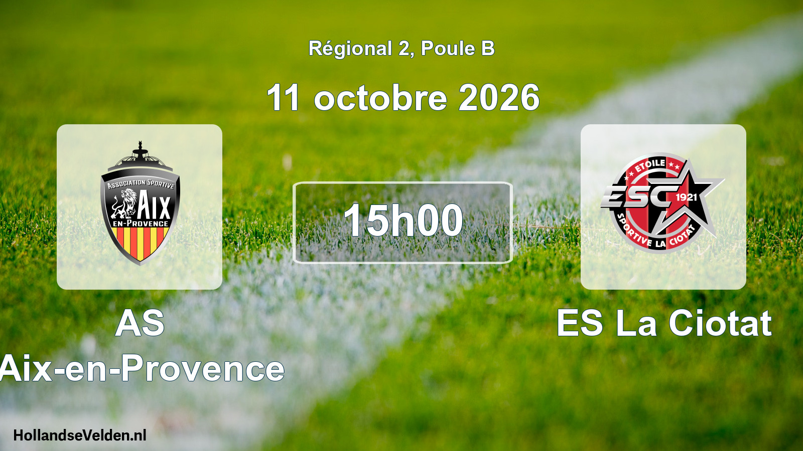 Scheduled Match: AS Aix-en-Provence - ES La Ciotat (11 October 2026)