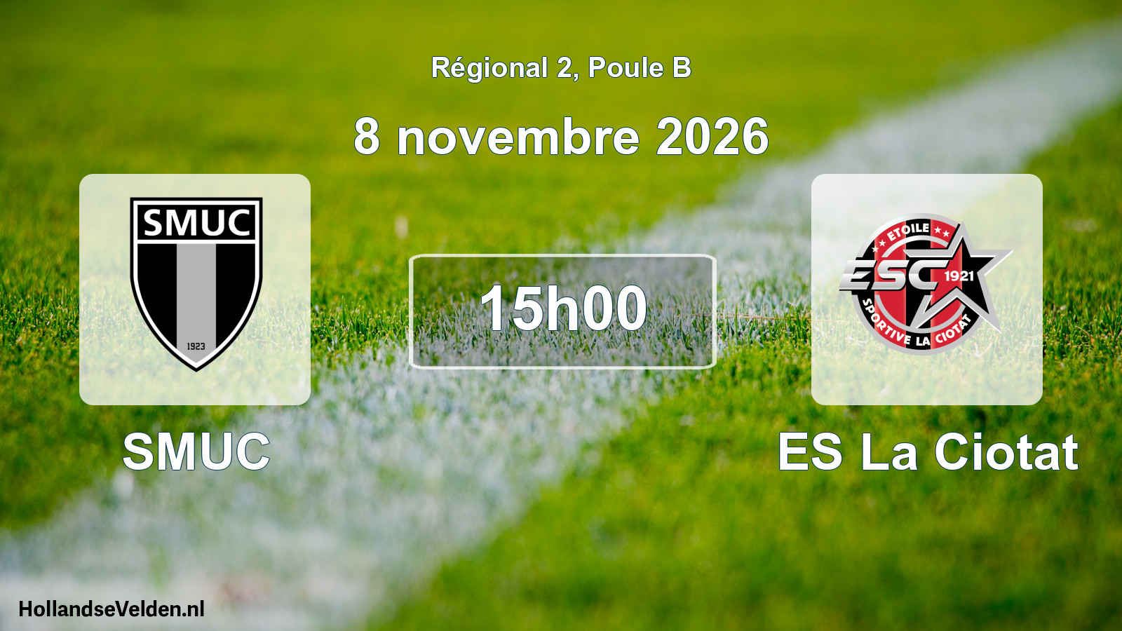 Scheduled Match: SMUC - ES La Ciotat (8 November 2026)