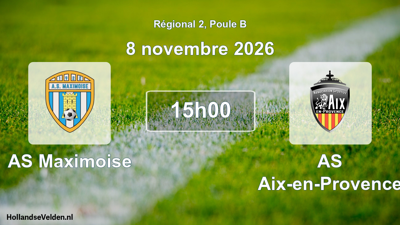 Scheduled Match: AS Maximoise - AS Aix-en-Provence (8 November 2026)