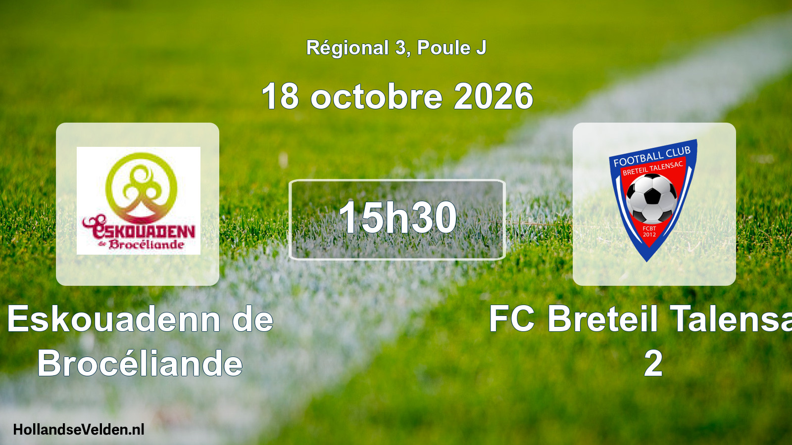 Scheduled Match: Eskouadenn de Brocéliande - FC Breteil Talensac 2 (18 October 2026)