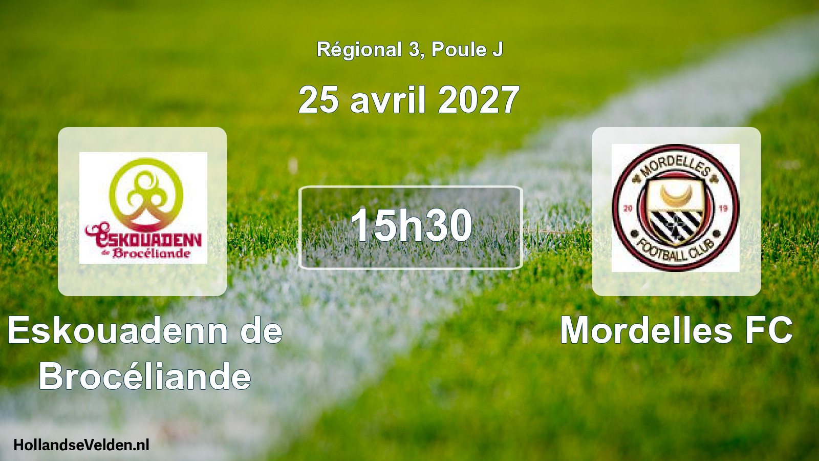 Scheduled Match: Eskouadenn de Brocéliande - Mordelles FC (25 April 2027)