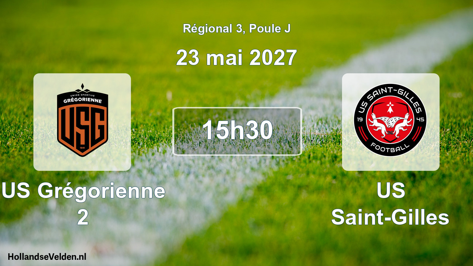 Scheduled Match: US Grégorienne 2 - US Saint-Gilles (23 May 2027)