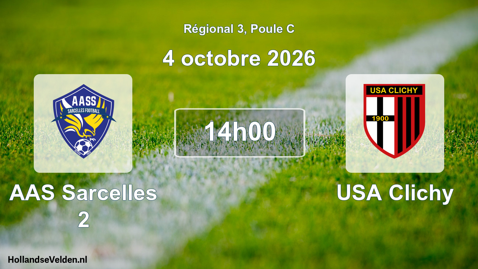Scheduled Match: AAS Sarcelles 2 - USA Clichy (4 October 2026)