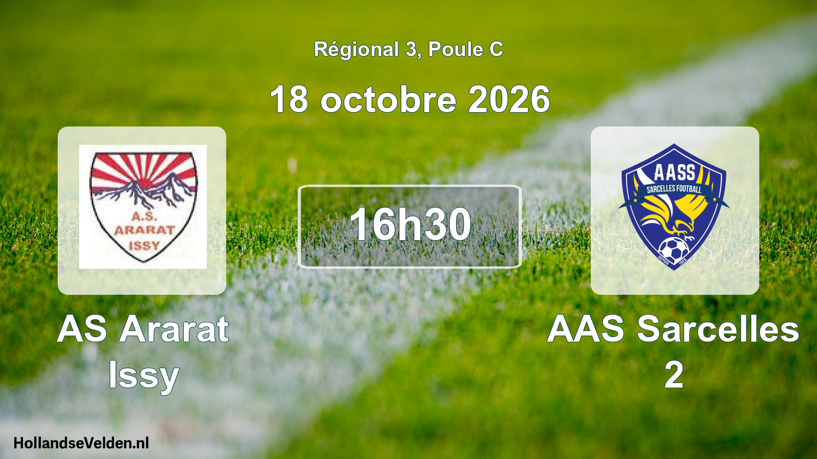 Scheduled Match: AS Ararat Issy - AAS Sarcelles 2 (18 October 2026)
