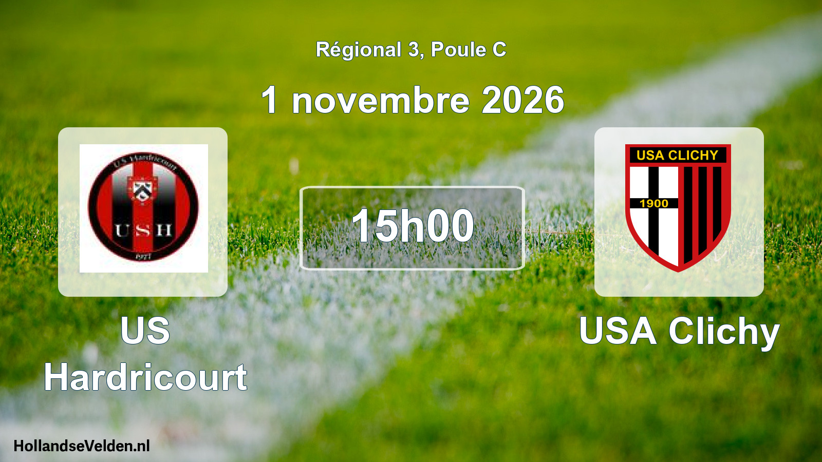 Match programmé: US Hardricourt - USA Clichy (1 novembre 2026)