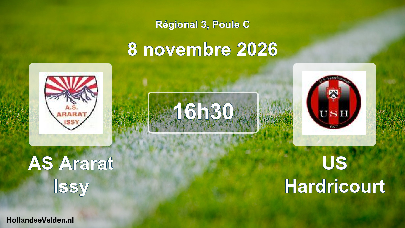 Scheduled Match: AS Ararat Issy - US Hardricourt (8 November 2026)