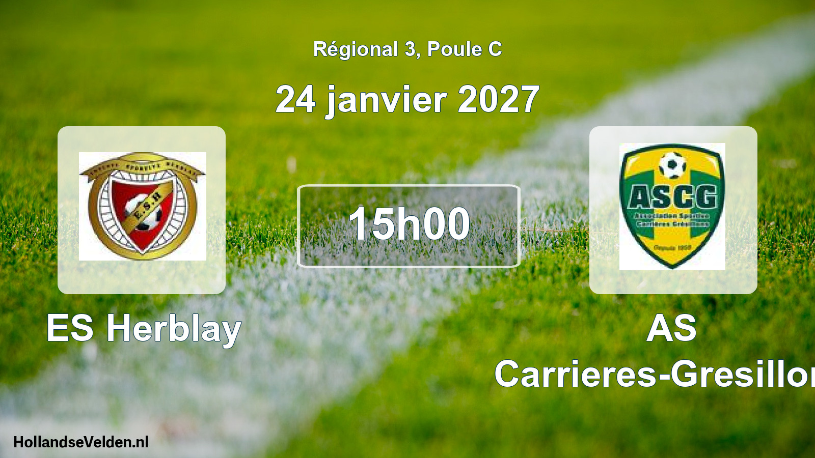 Scheduled Match: ES Herblay - AS Carrieres-Gresillons (24 January 2027)