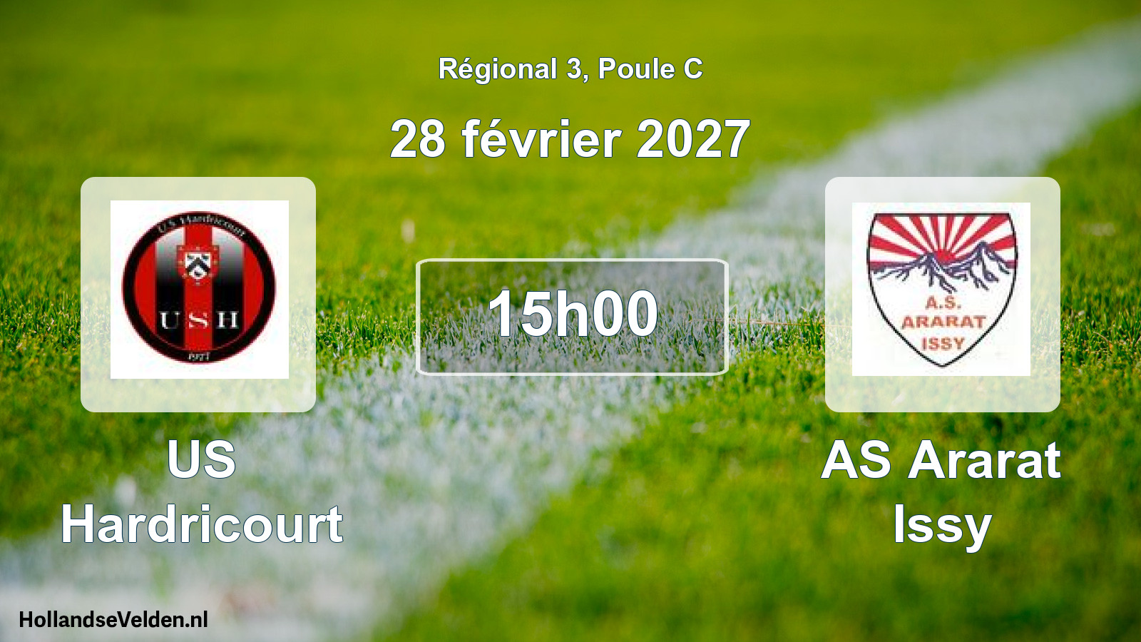 Match programmé: US Hardricourt - AS Ararat Issy (28 février 2027)