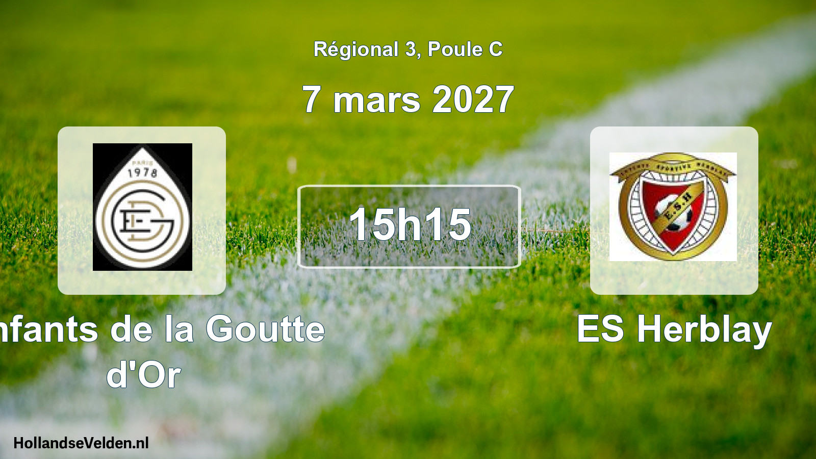 Scheduled Match: Enfants de la Goutte d'Or - ES Herblay (7 March 2027)