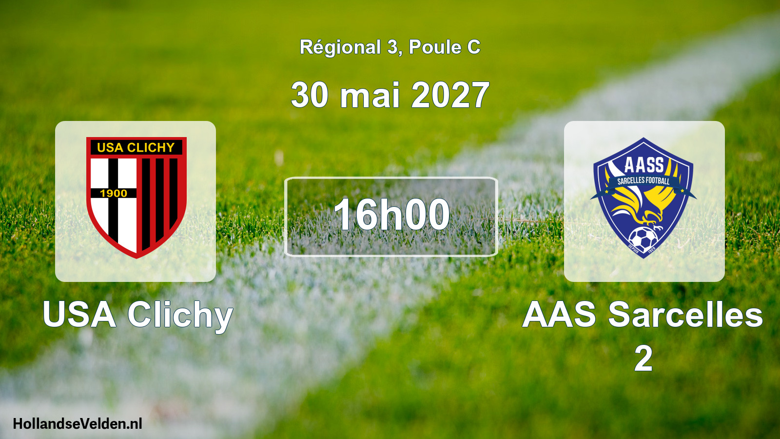 Match programmé: USA Clichy - AAS Sarcelles 2 (30 mai 2027)