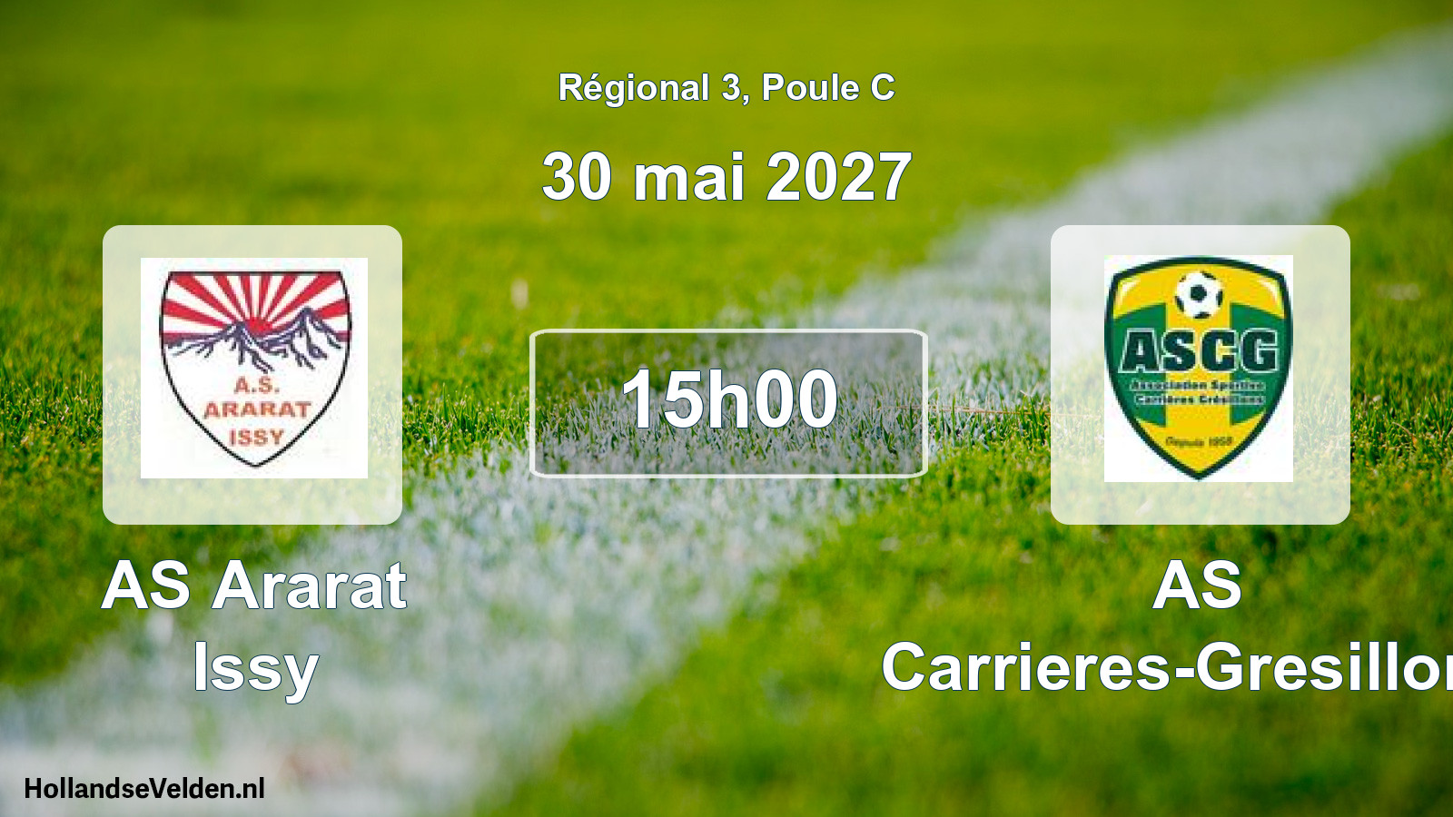 Scheduled Match: AS Ararat Issy - AS Carrieres-Gresillons (30 May 2027)