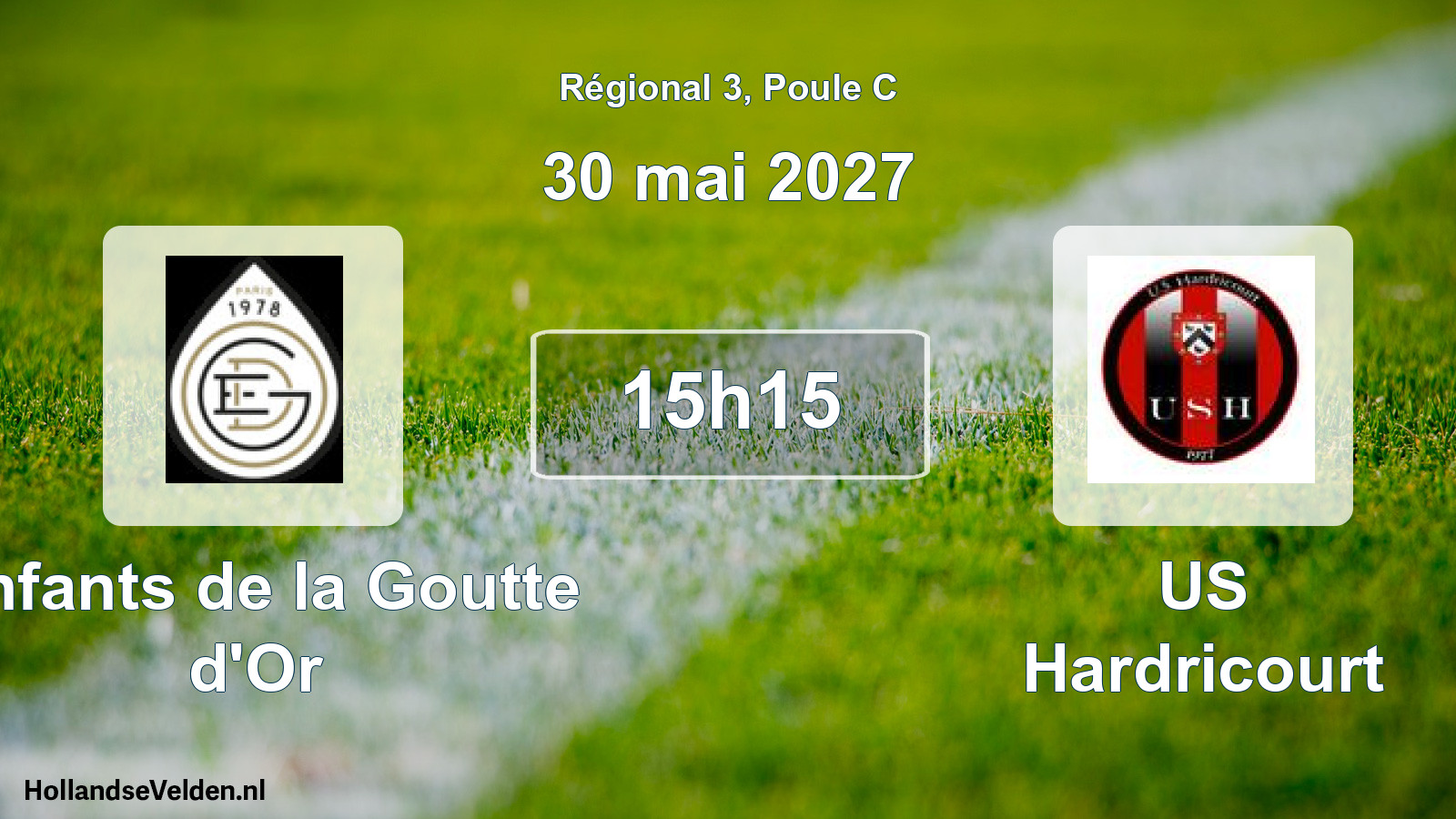 Match programmé: Enfants de la Goutte d'Or - US Hardricourt (30 mai 2027)