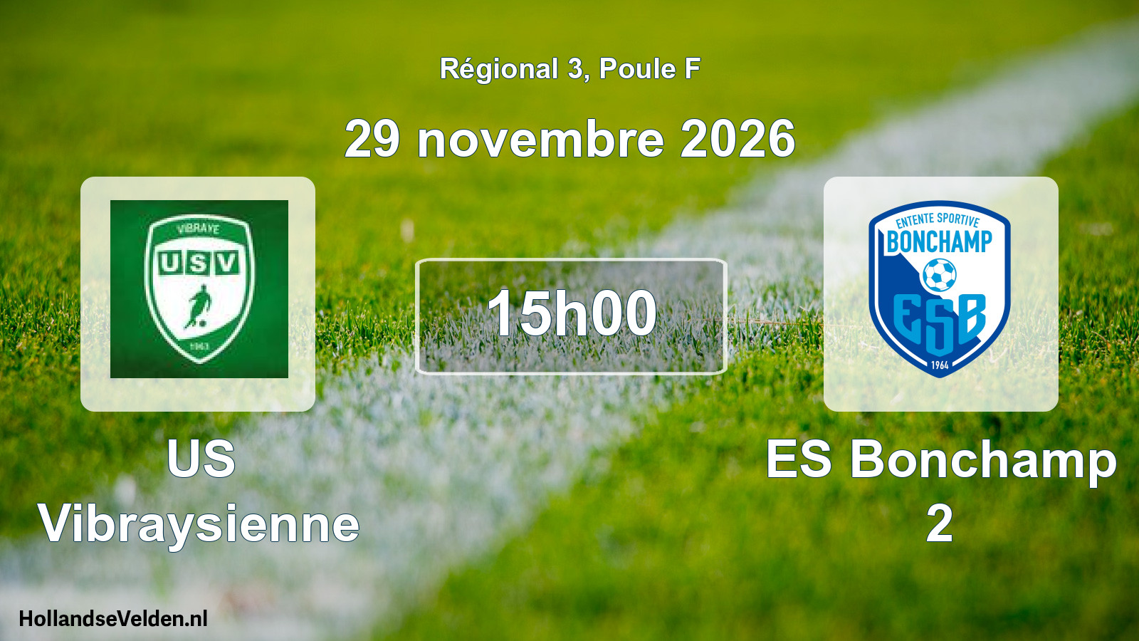 Scheduled Match: US Vibraysienne - ES Bonchamp 2 (29 November 2026)