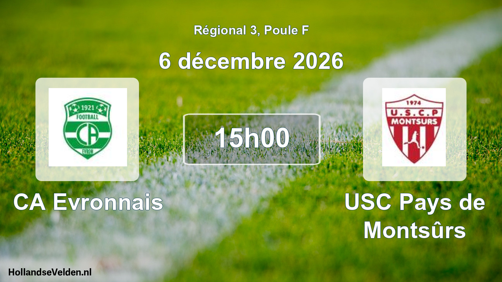 Scheduled Match: CA Evronnais - USC Pays de Montsûrs (6 December 2026)
