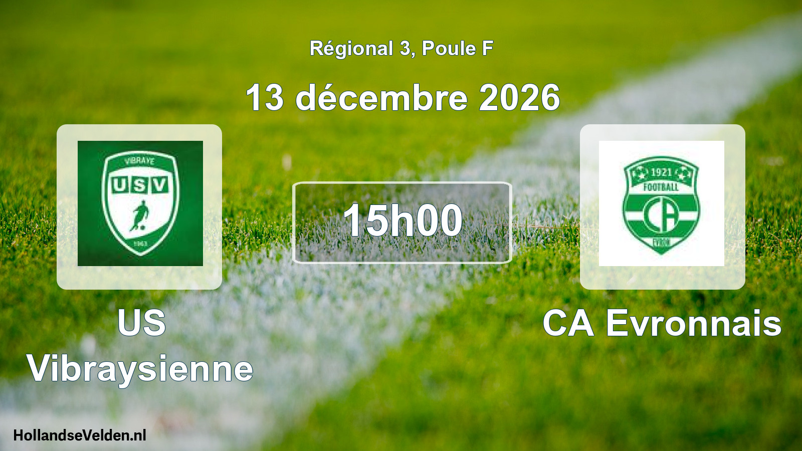Scheduled Match: US Vibraysienne - CA Evronnais (13 December 2026)