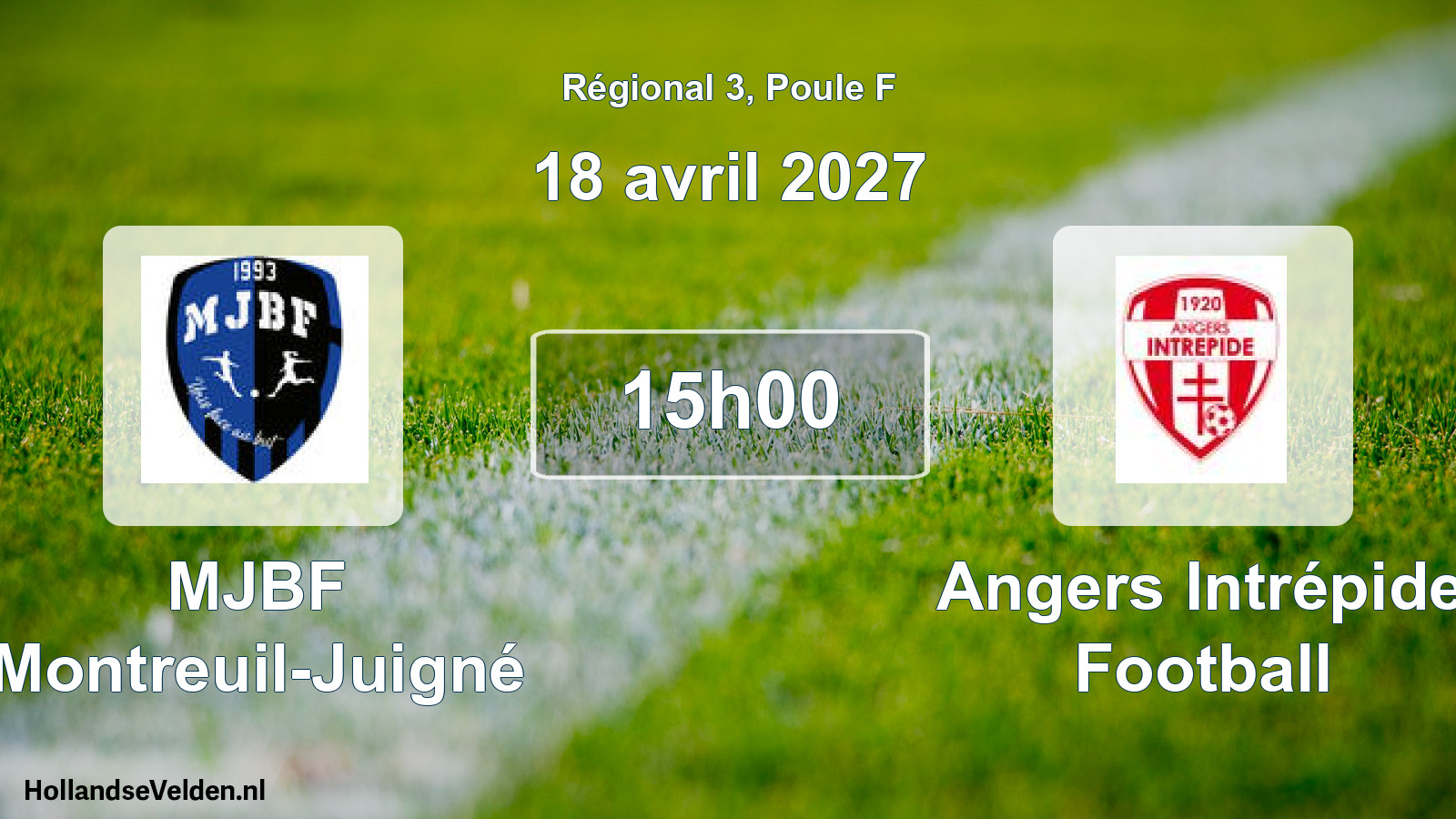 Scheduled Match: MJBF Montreuil-Juigné - Angers Intrépide Football (18 April 2027)