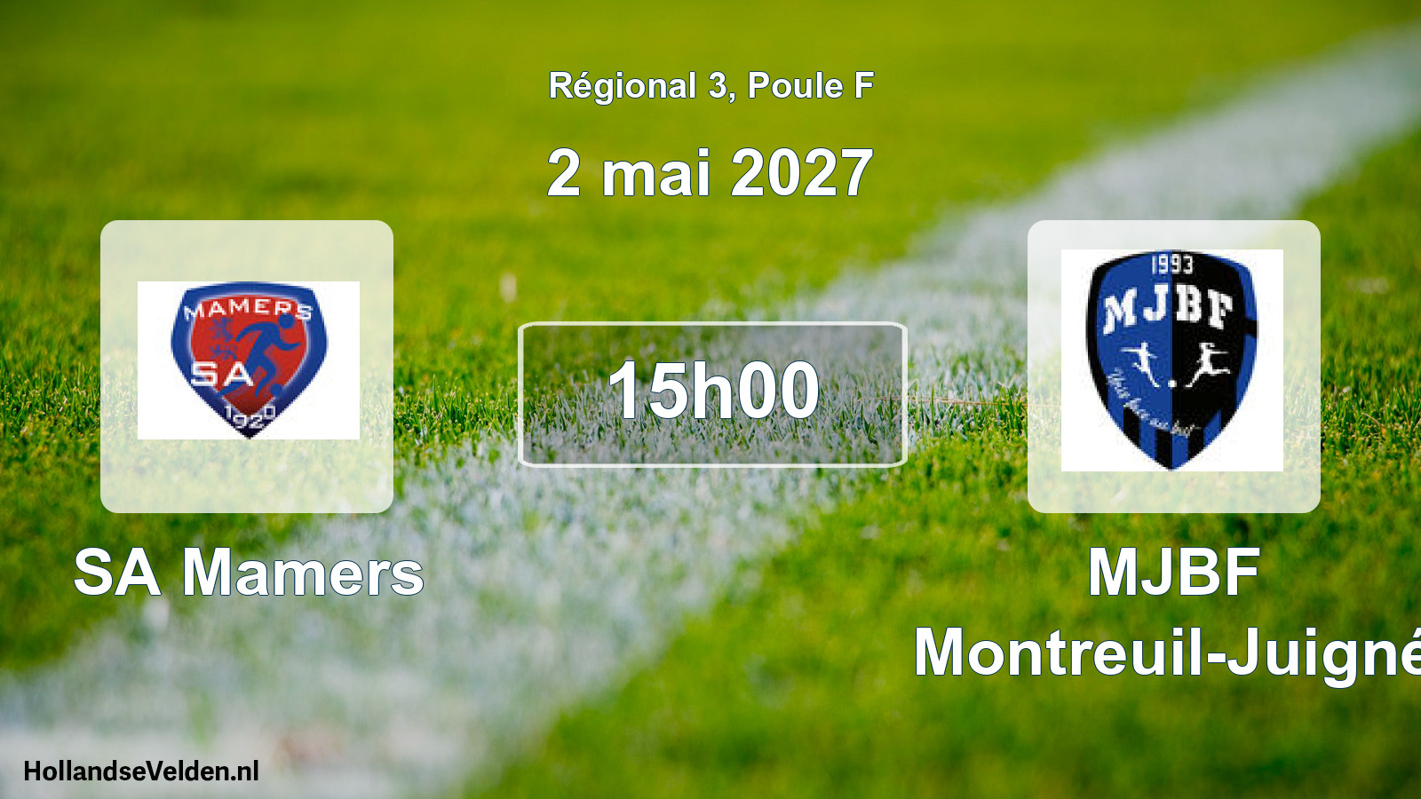 Scheduled Match: SA Mamers - MJBF Montreuil-Juigné (2 May 2027)