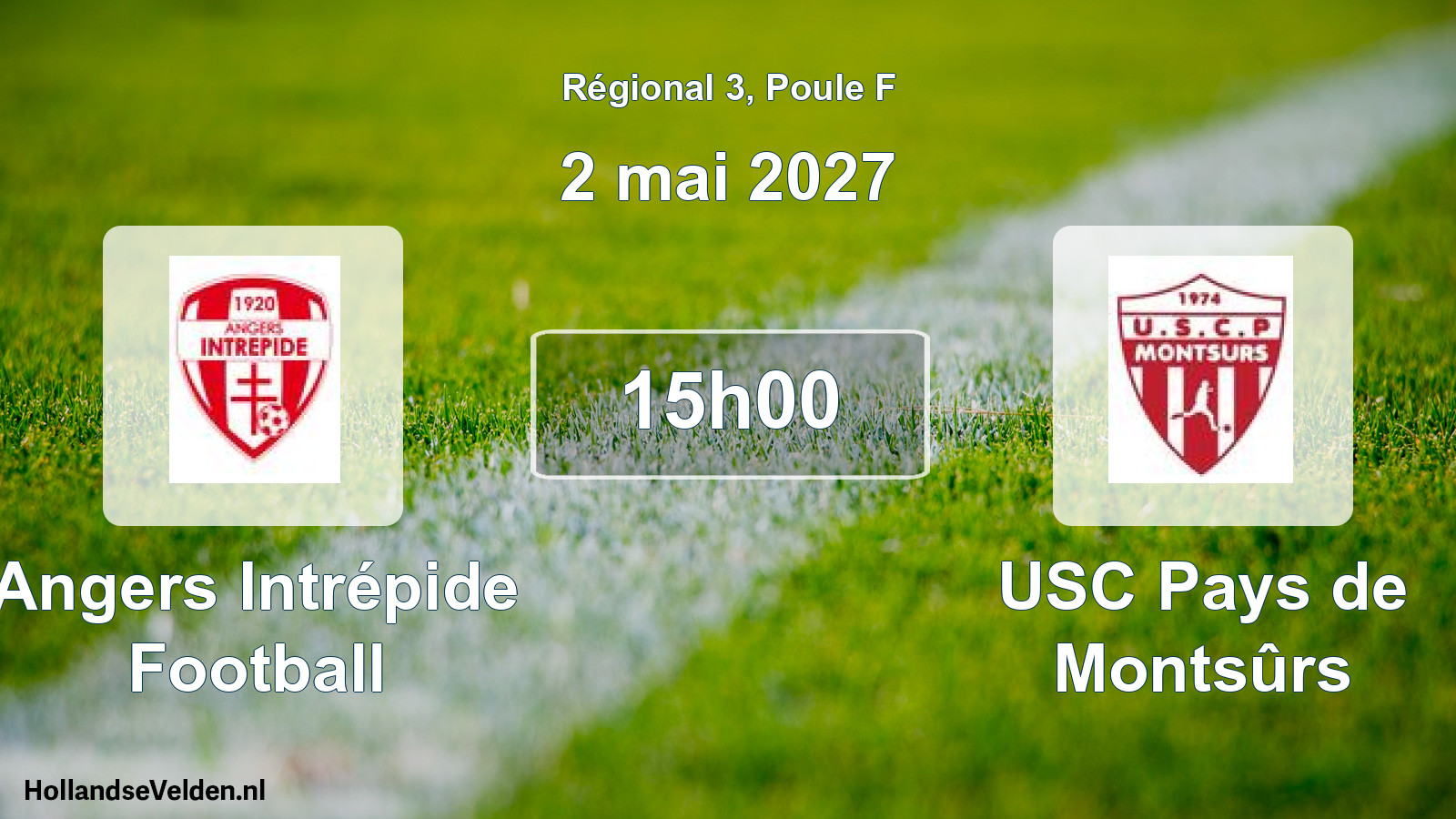 Scheduled Match: Angers Intrépide Football - USC Pays de Montsûrs (2 May 2027)
