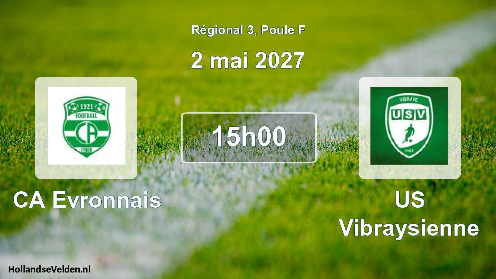 Scheduled Match: CA Evronnais - US Vibraysienne (2 May 2027)