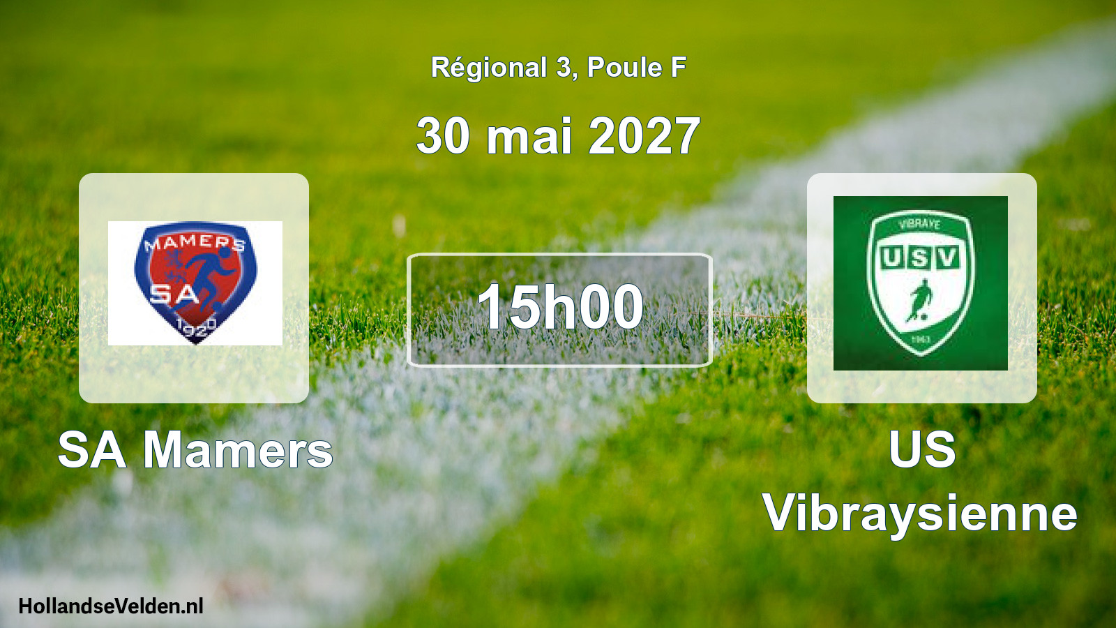 Scheduled Match: SA Mamers - US Vibraysienne (30 May 2027)