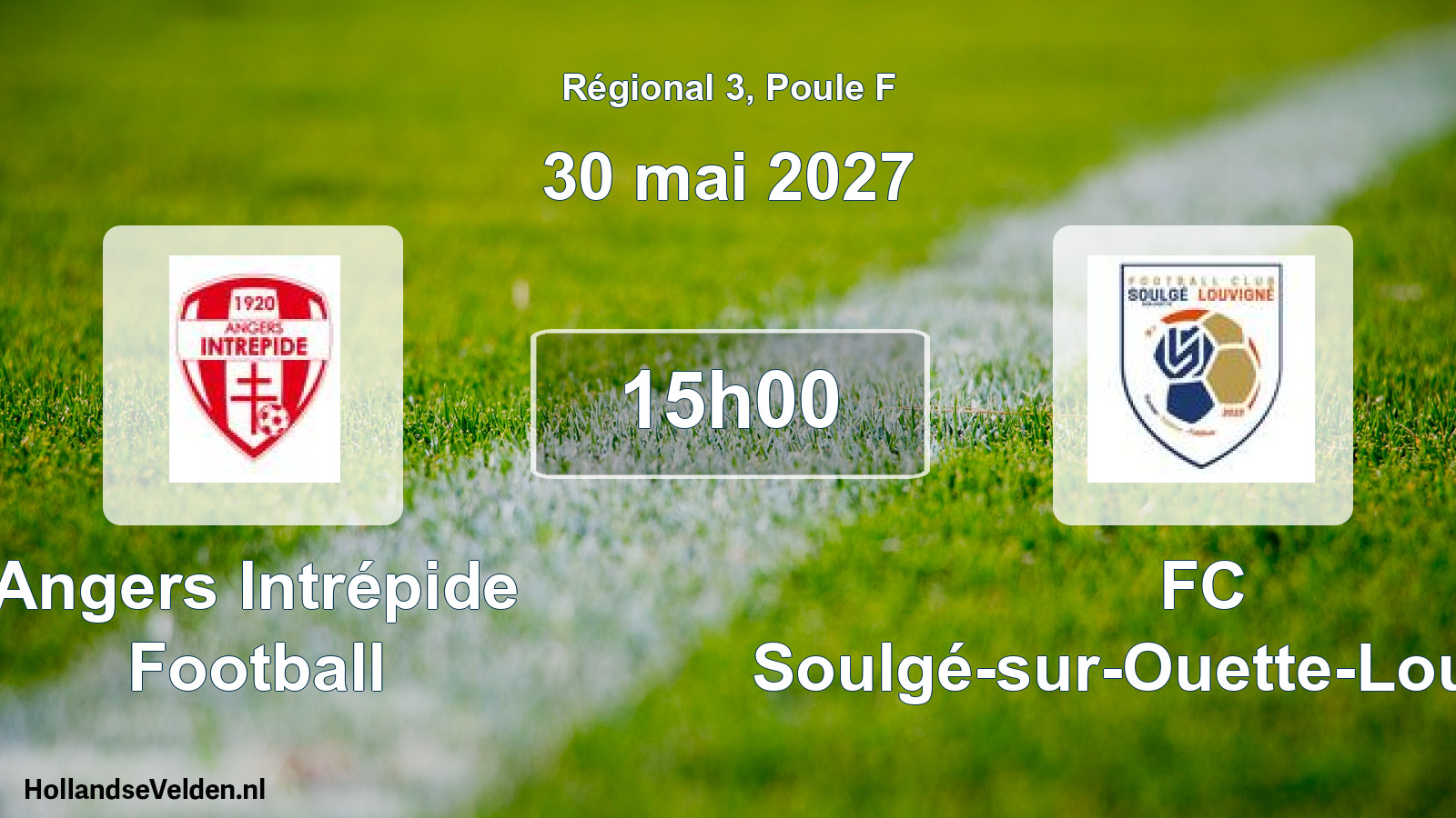 Scheduled Match: Angers Intrépide Football - FC Soulgé-sur-Ouette-Louvigné (30 May 2027)