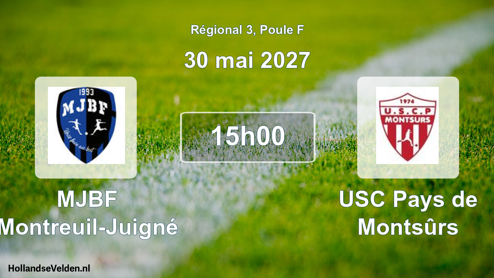 Scheduled Match: MJBF Montreuil-Juigné - USC Pays de Montsûrs (30 May 2027)