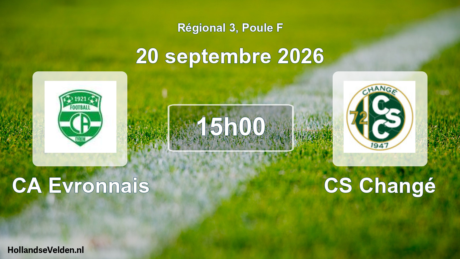 Scheduled Match: CA Evronnais - CS Changé (20 September 2026)