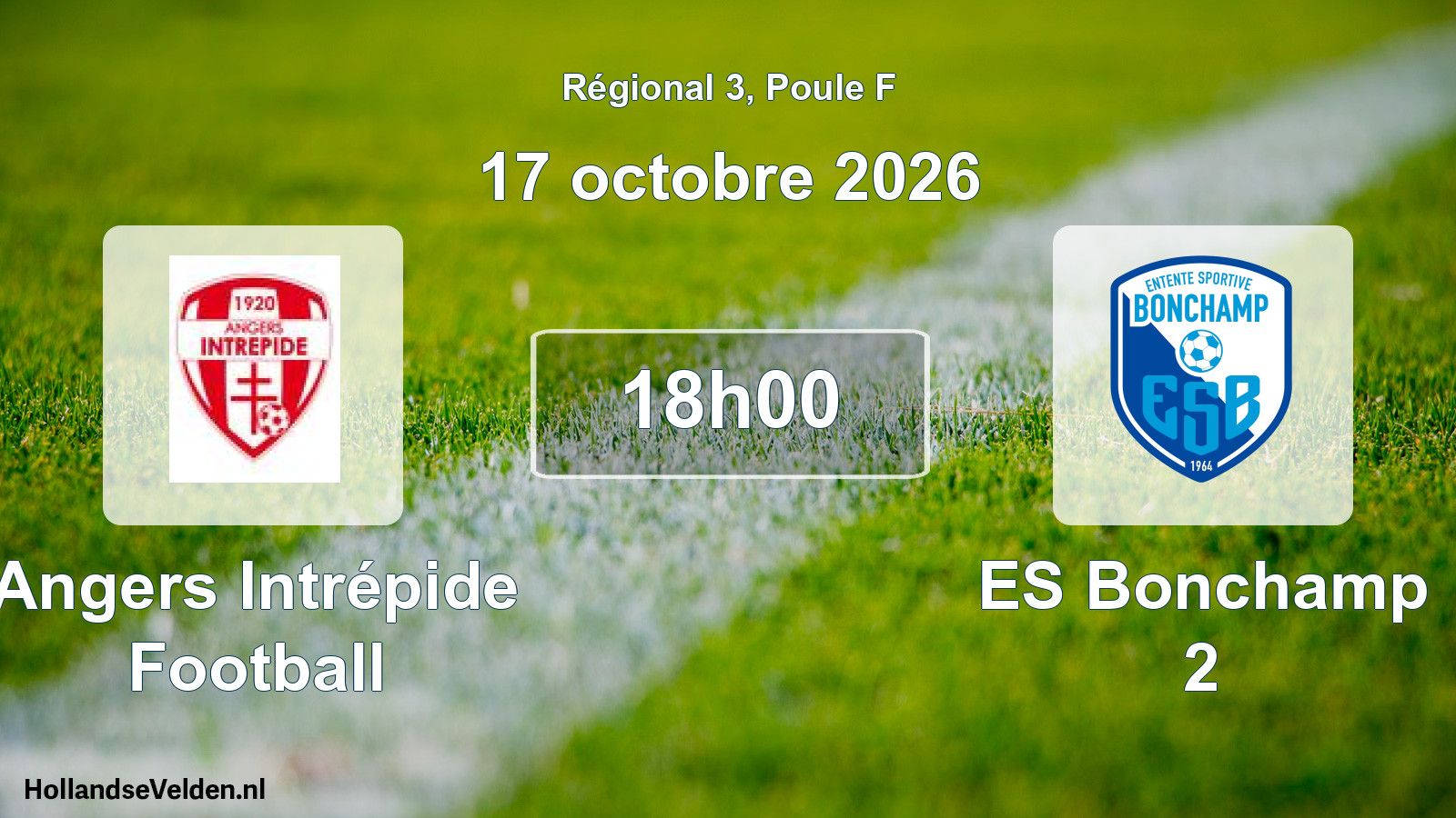 Scheduled Match: Angers Intrépide Football - ES Bonchamp 2 (17 October 2026)