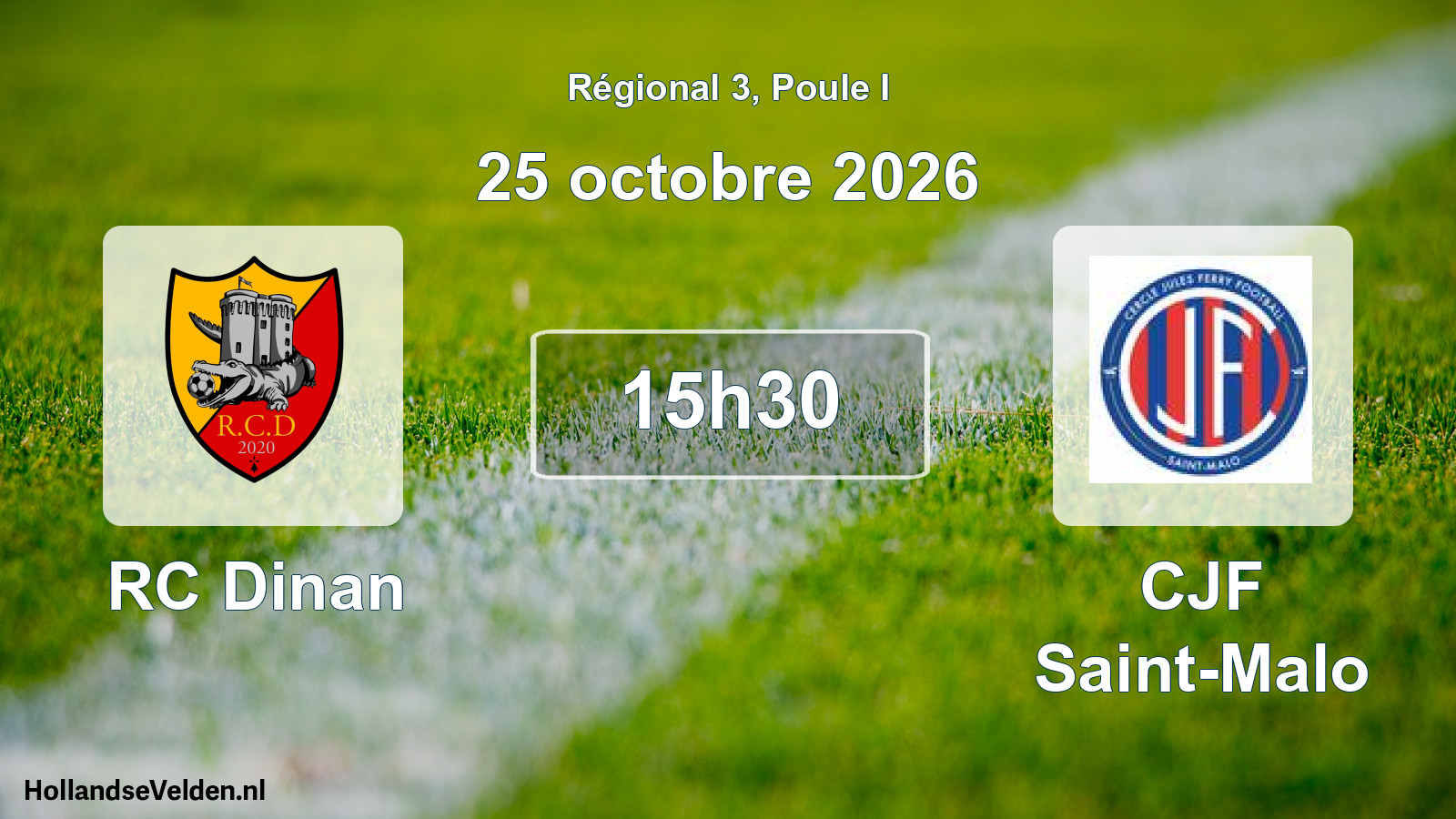Scheduled Match: RC Dinan - CJF Saint-Malo (25 October 2026)