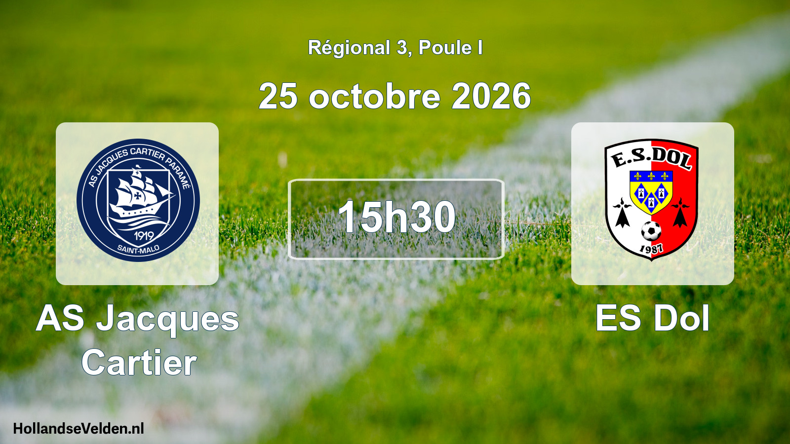 Scheduled Match: AS Jacques Cartier - ES Dol (25 October 2026)
