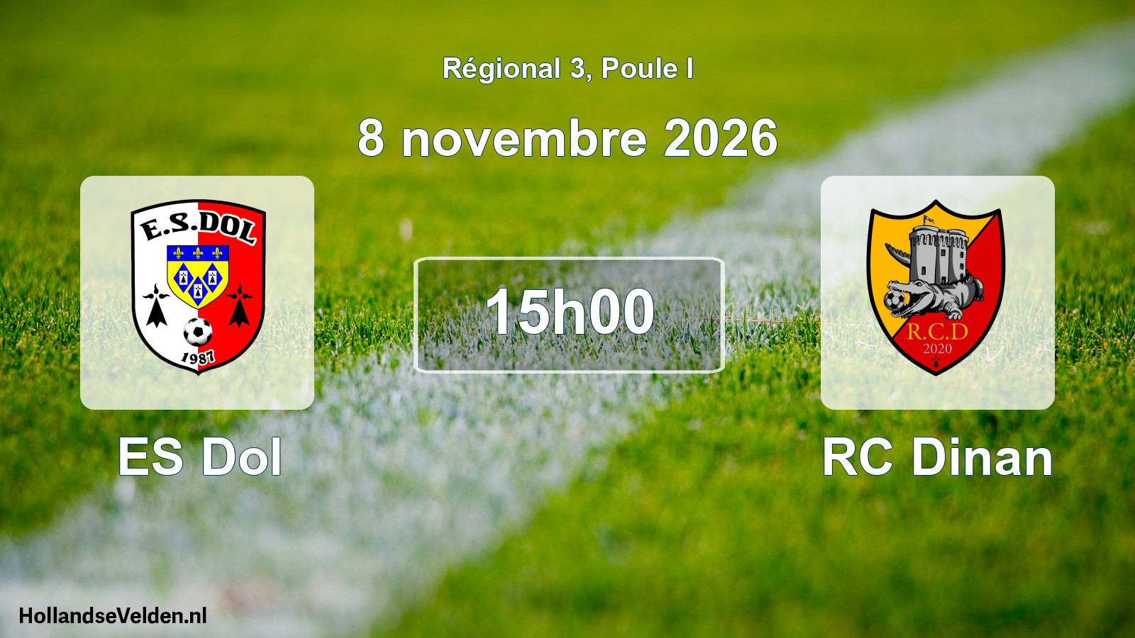 Scheduled Match: ES Dol - RC Dinan (8 November 2026)