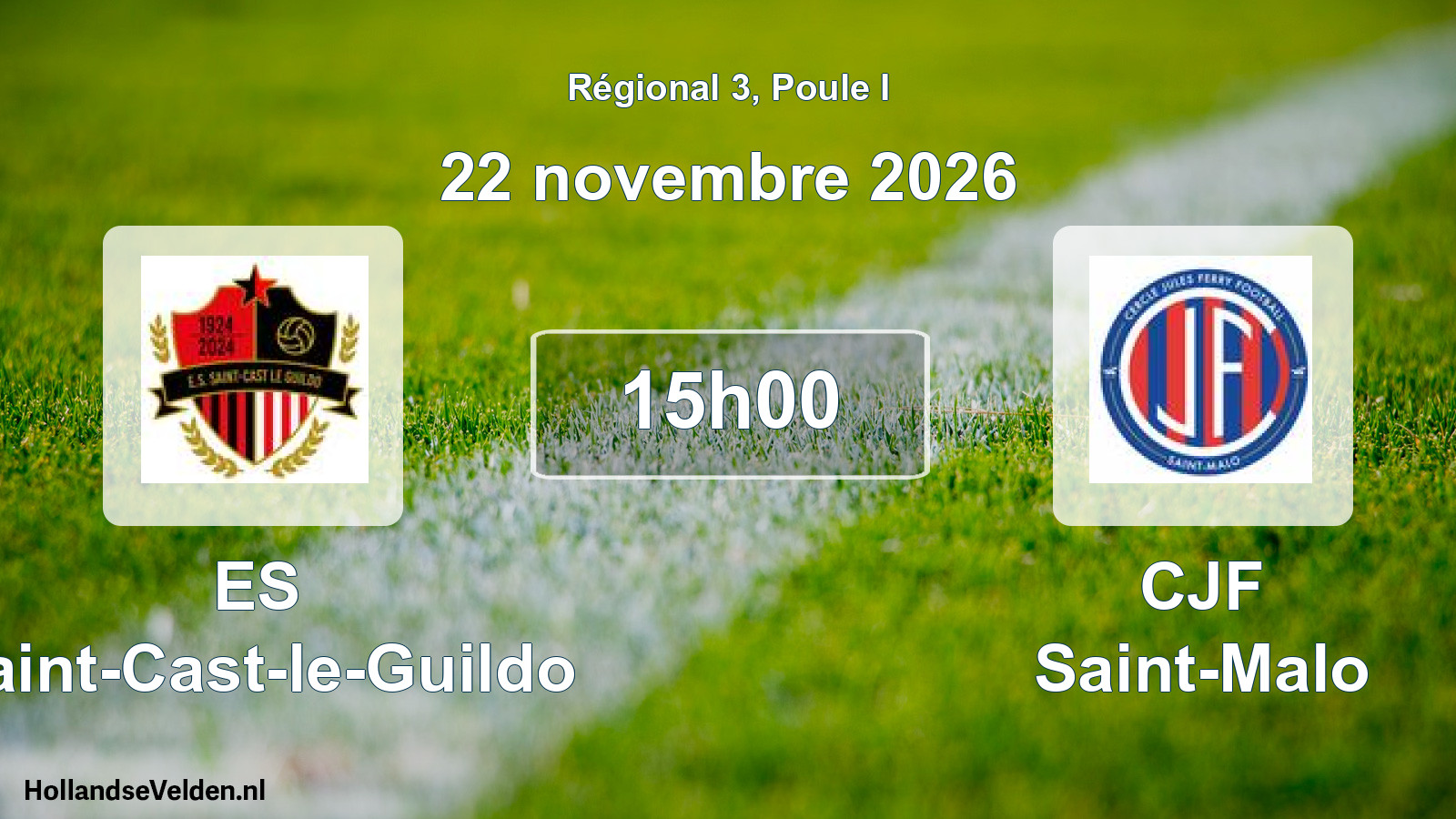 Scheduled Match: ES Saint-Cast-le-Guildo - CJF Saint-Malo (22 November 2026)