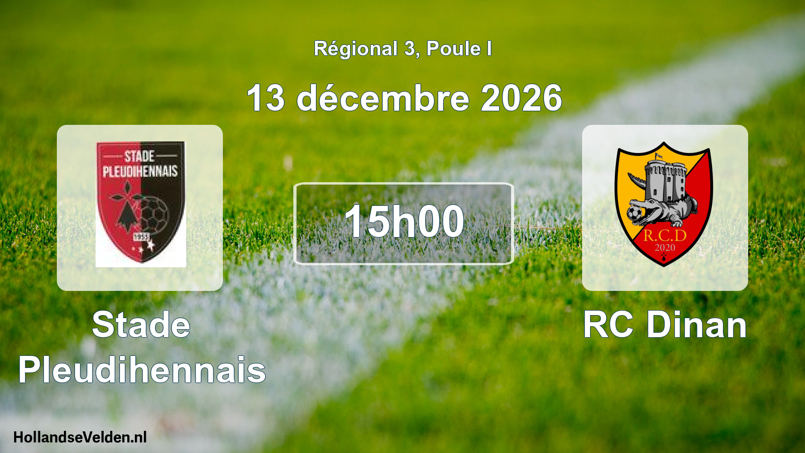 Scheduled Match: Stade Pleudihennais - RC Dinan (13 December 2026)