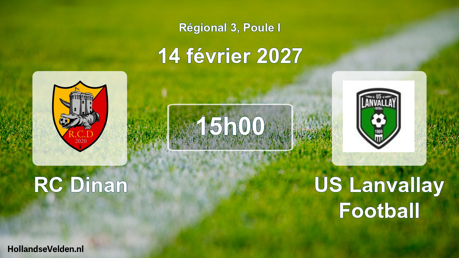 Scheduled Match: RC Dinan - US Lanvallay Football (14 February 2027)