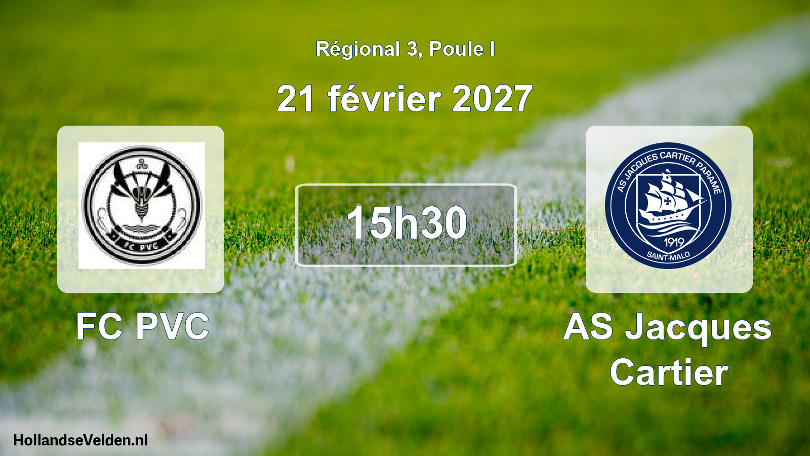 Scheduled Match: FC PVC - AS Jacques Cartier (21 February 2027)