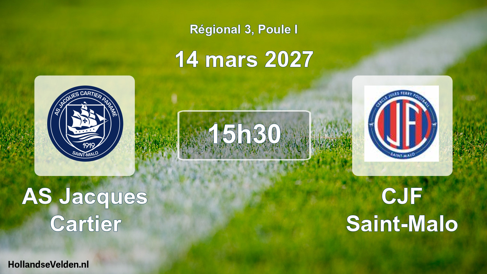 Scheduled Match: AS Jacques Cartier - CJF Saint-Malo (14 March 2027)