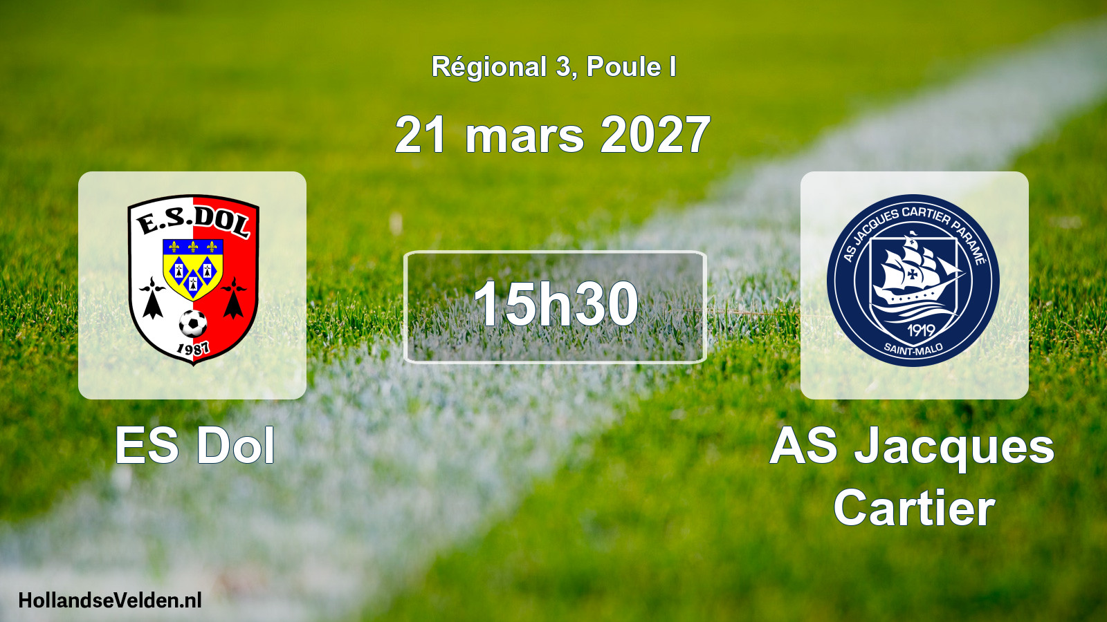 Scheduled Match: ES Dol - AS Jacques Cartier (21 March 2027)