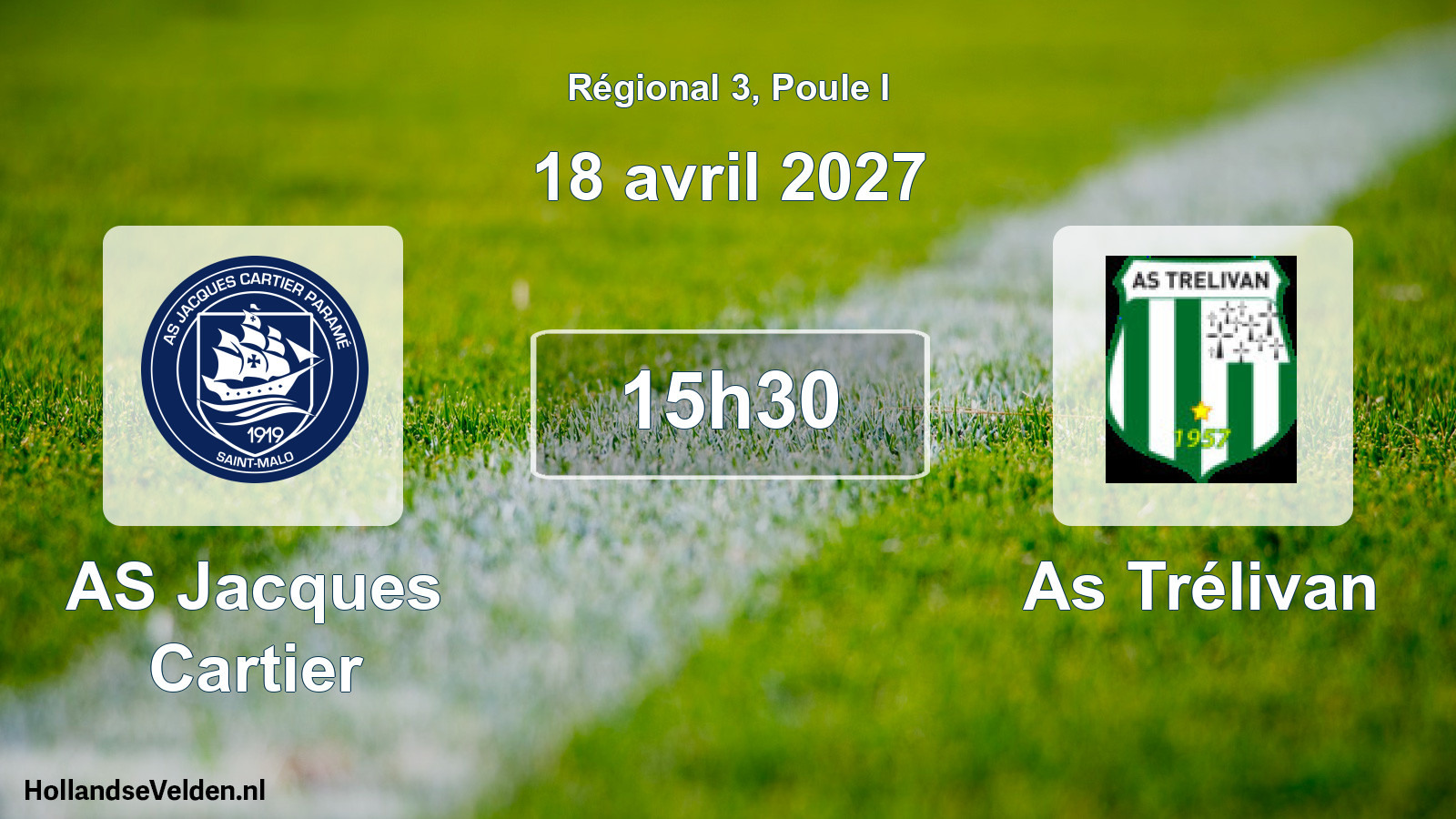 Scheduled Match: AS Jacques Cartier - As Trélivan (18 April 2027)