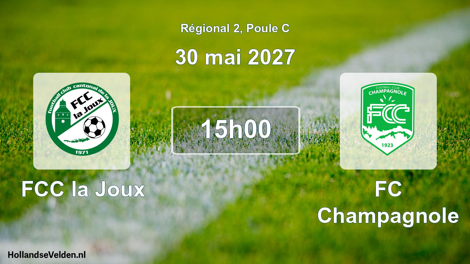 Scheduled Match: FCC la Joux - FC Champagnole (30 May 2027)