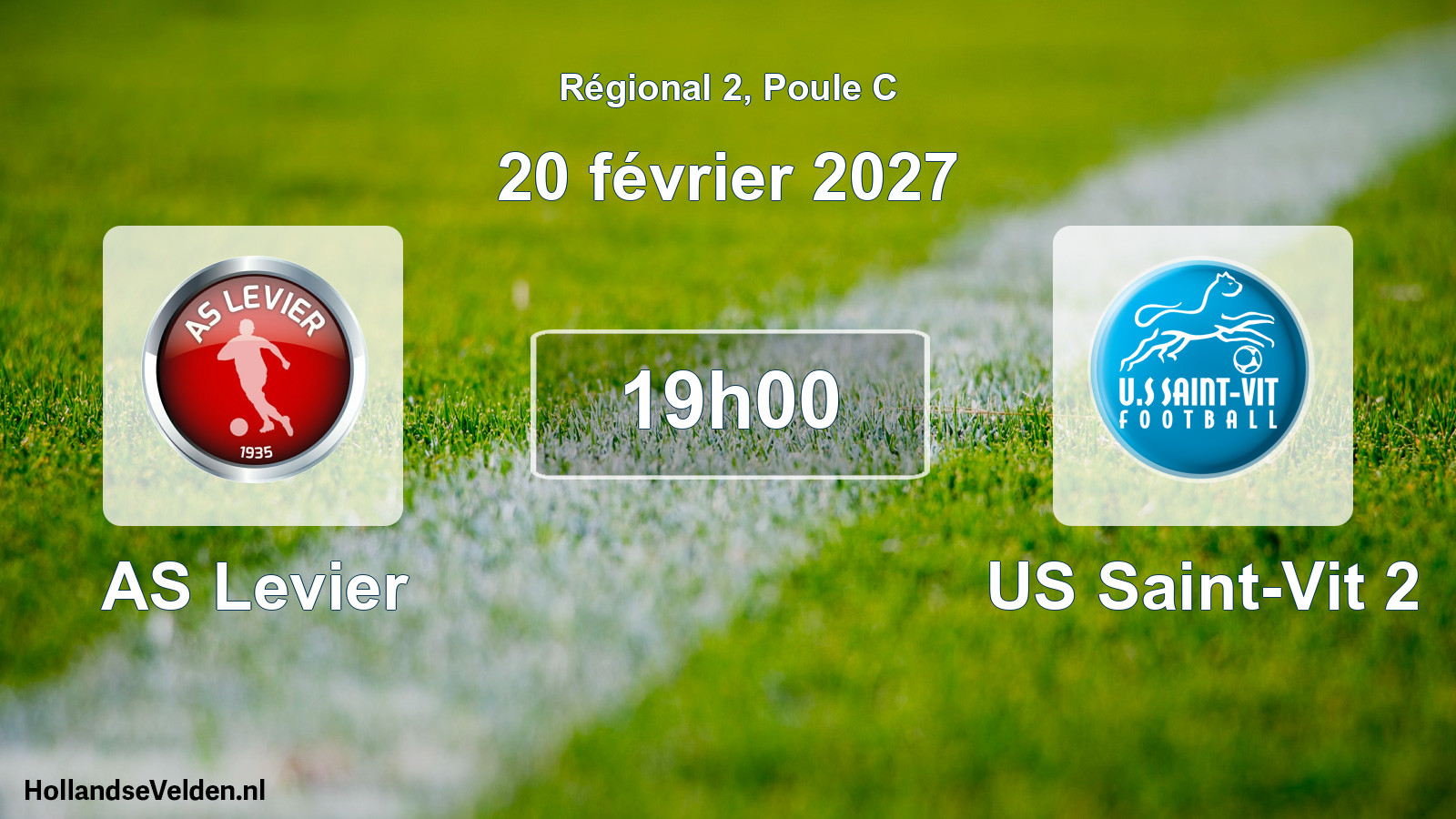 Scheduled Match: AS Levier - US Saint-Vit 2 (20 February 2027)