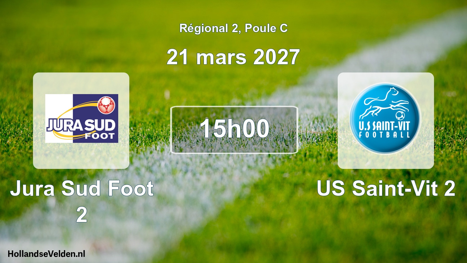 Scheduled Match: Jura Sud Foot 2 - US Saint-Vit 2 (21 March 2027)
