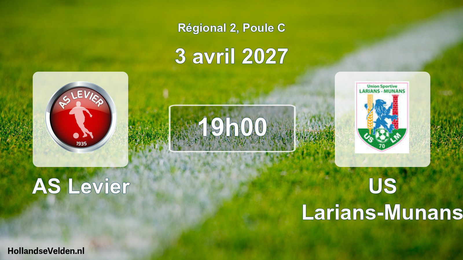Scheduled Match: AS Levier - US Larians-Munans (3 April 2027)