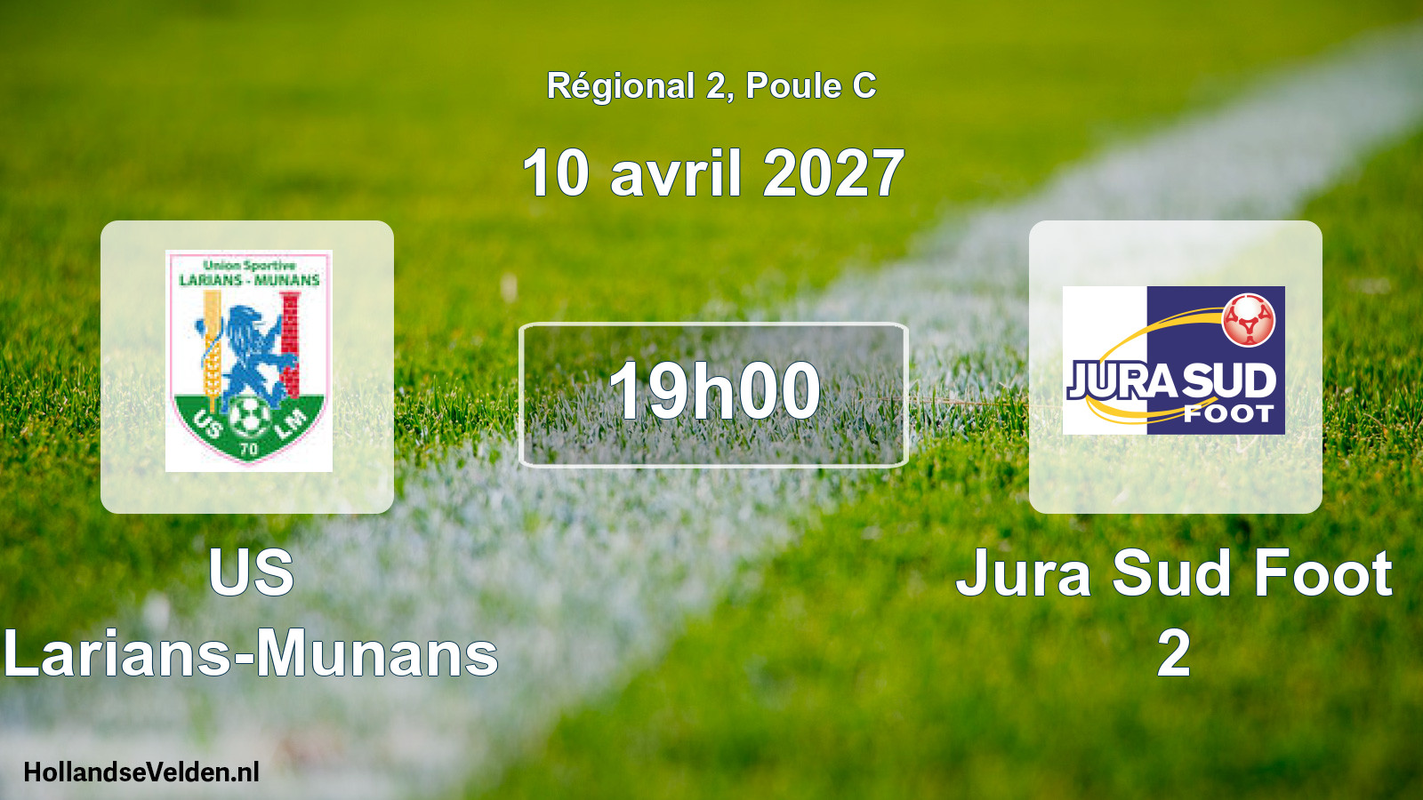 Scheduled Match: US Larians-Munans - Jura Sud Foot 2 (10 April 2027)