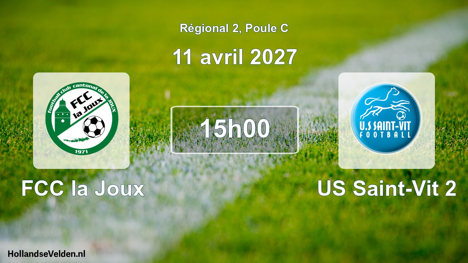 Scheduled Match: FCC la Joux - US Saint-Vit 2 (11 April 2027)
